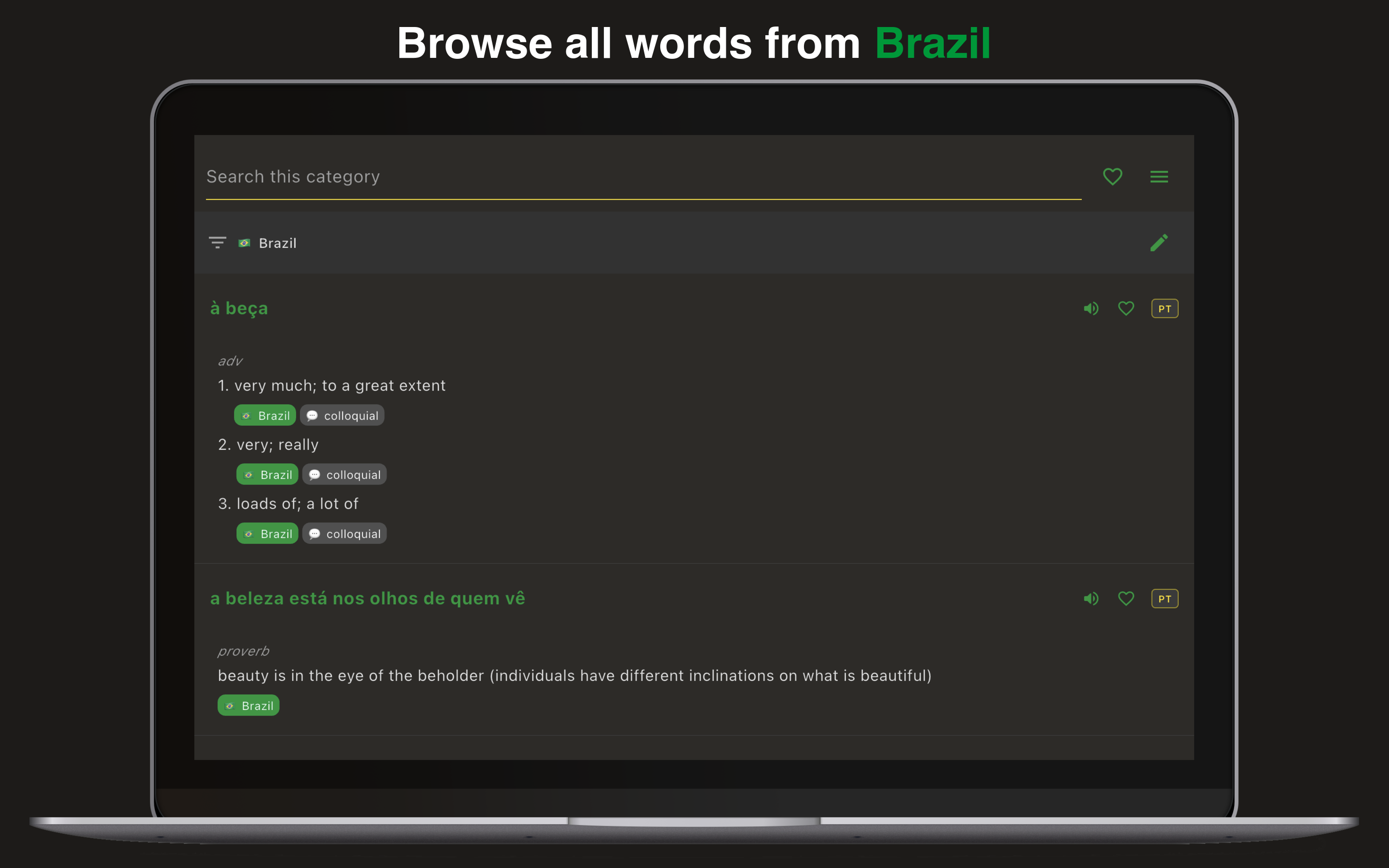Ginga: Brazilian Dictionary screenshot 13
