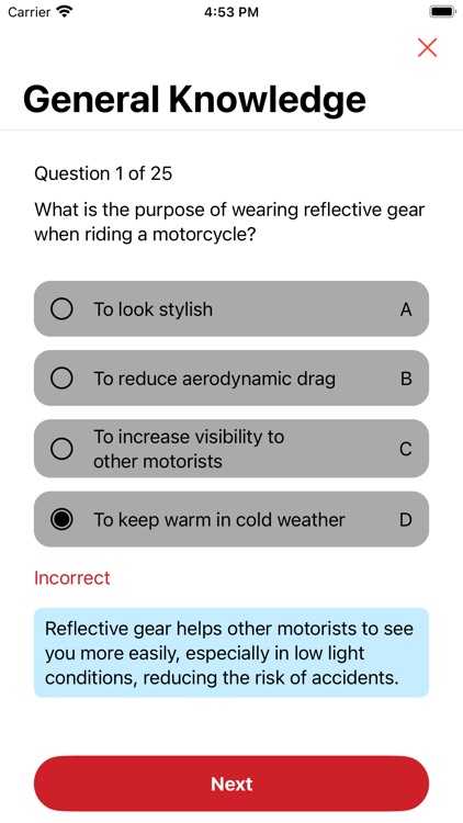 Motorcycle Practice Test screenshot-3