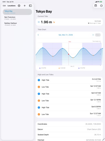 Shiomi - Simple Tide Chart ipad screenshot 3