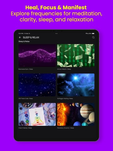 Thinkroot Energy Tuning Forks iPad screenshot