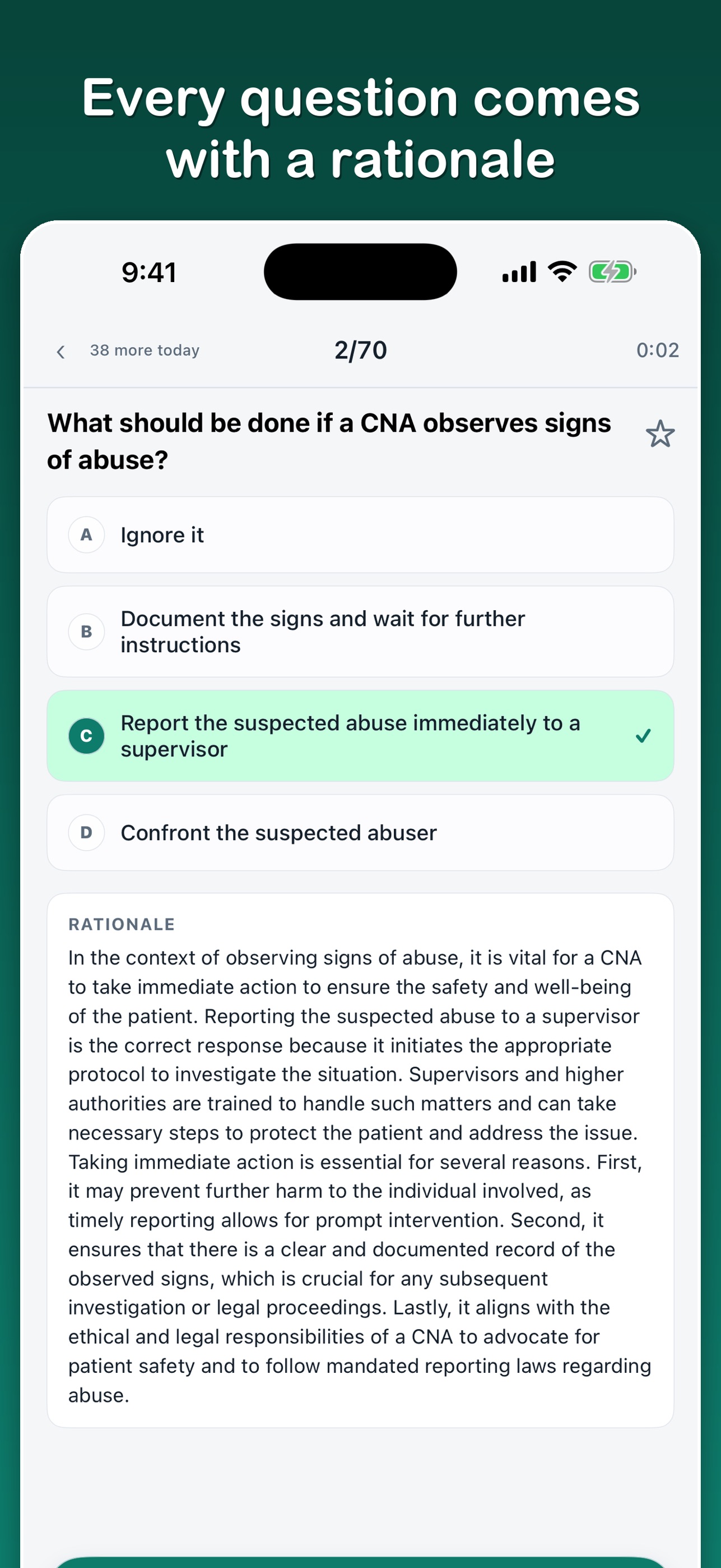 Screenshot 2 of CNA Practice Test: Exam Prep