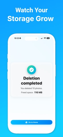 Swipe Delete Photos iPhone screenshot