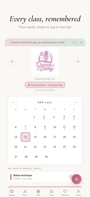 Dance Diary screenshot 1