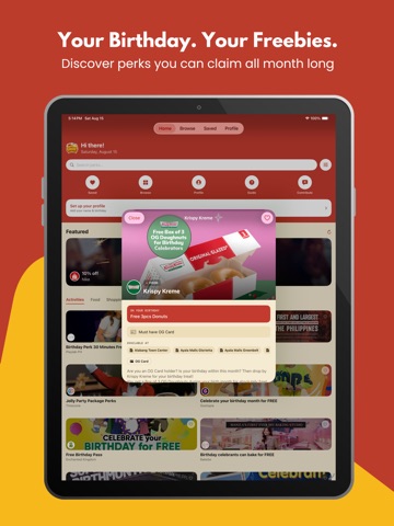 Birthday Perks PH iPad screenshot 2