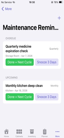CabinetHomeStoragePlanner iPhone screenshot