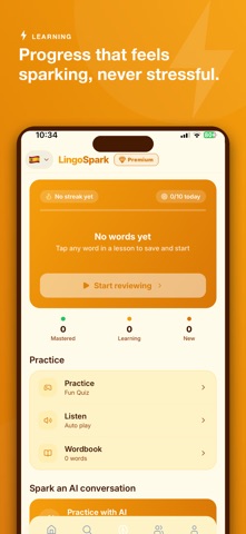 Learn English - LingoSpark iPhone screenshot