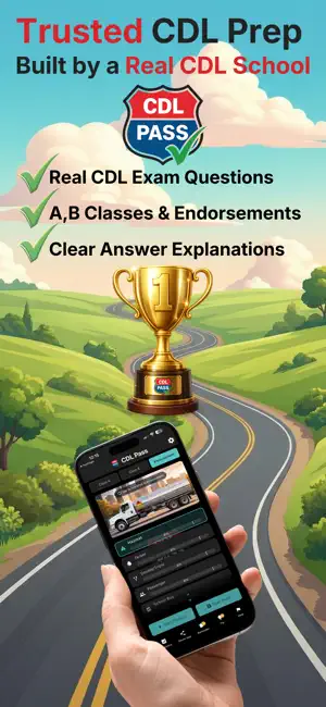 CDL Pass - Permit Test Prep screenshot 1