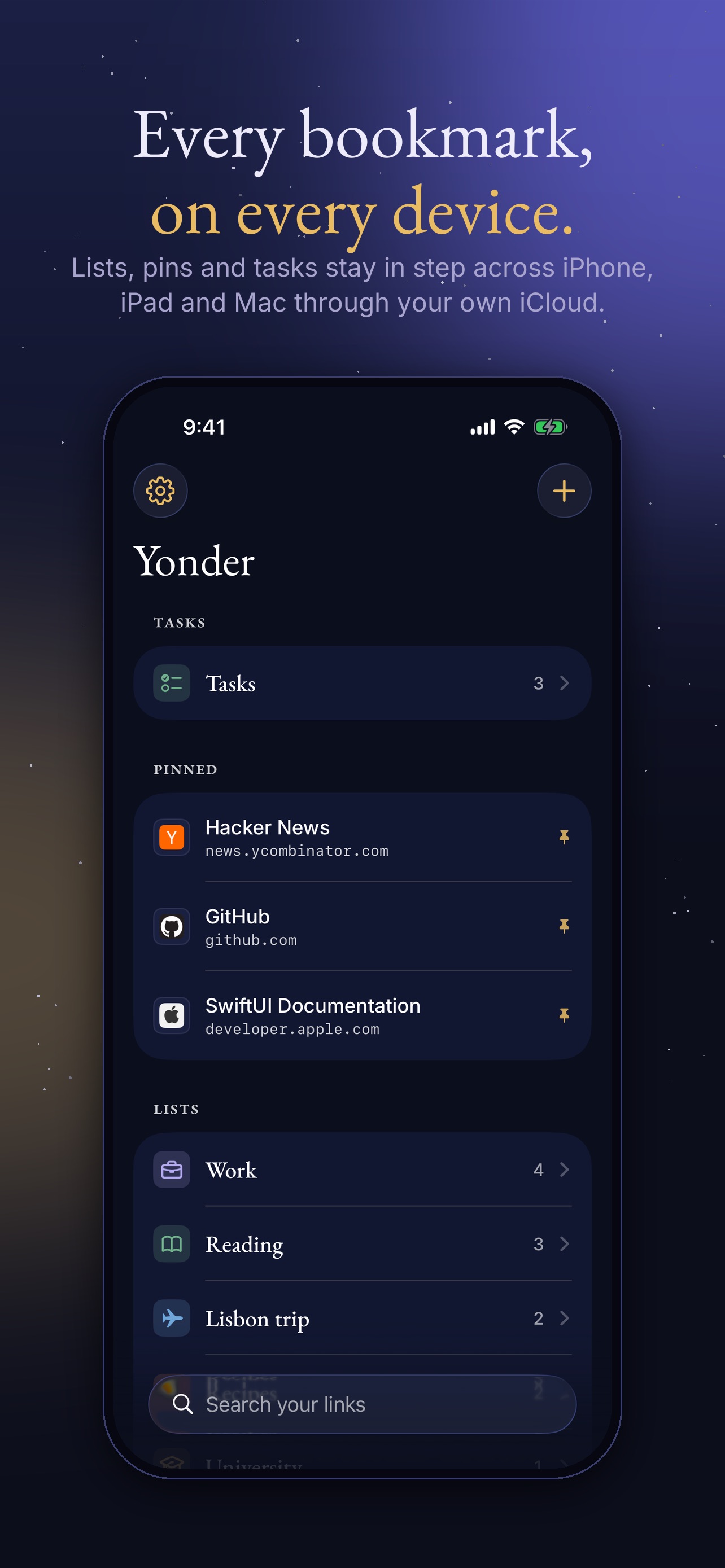 Screenshot 4 of Yonder: Bookmark Keyboard