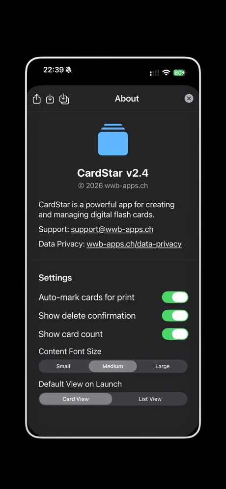 CardStar 闪卡制作应用截图