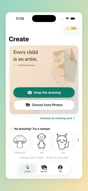 KidsAI Art — Animate Drawings screenshot 1