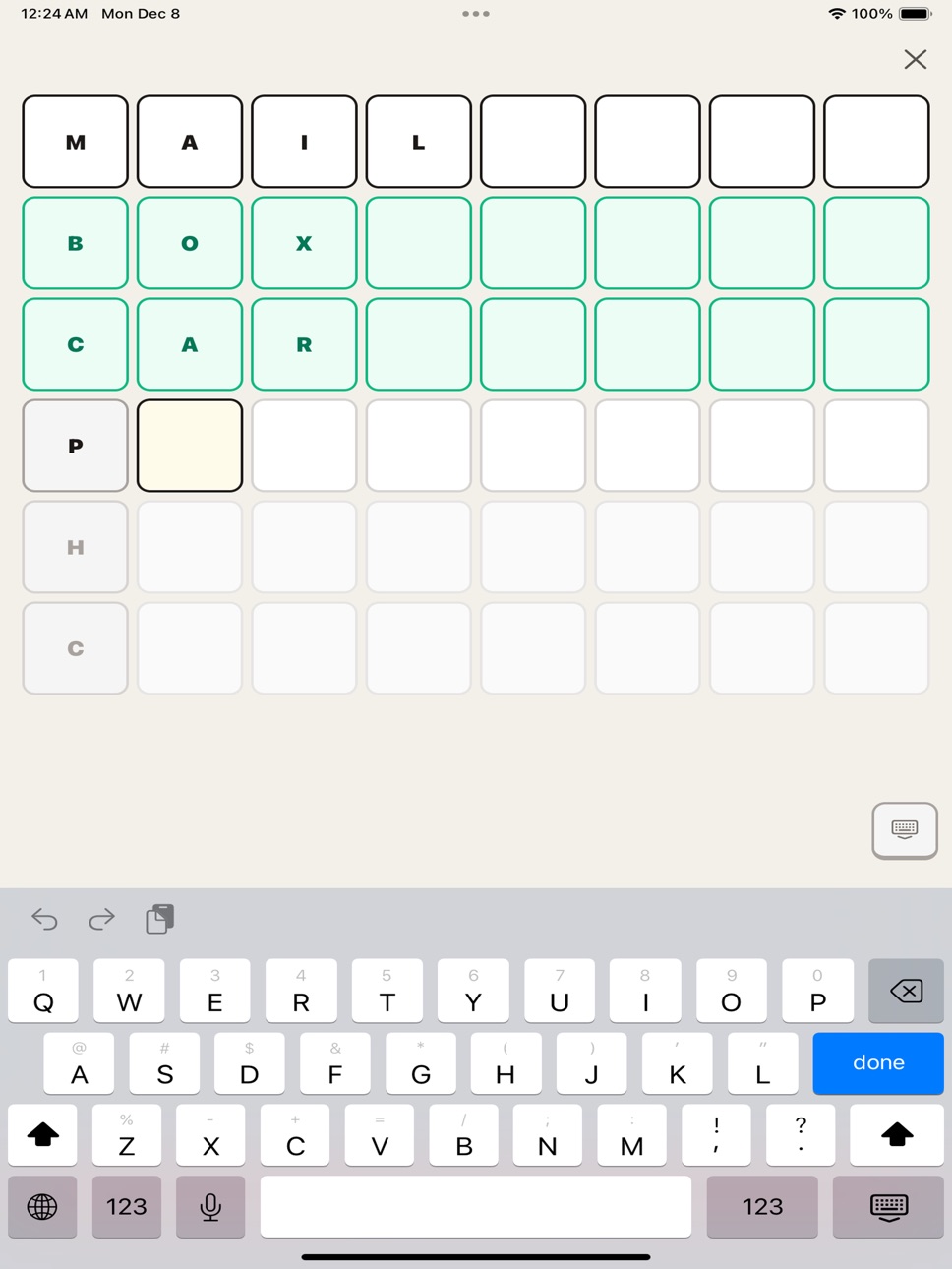 iPad screenshot