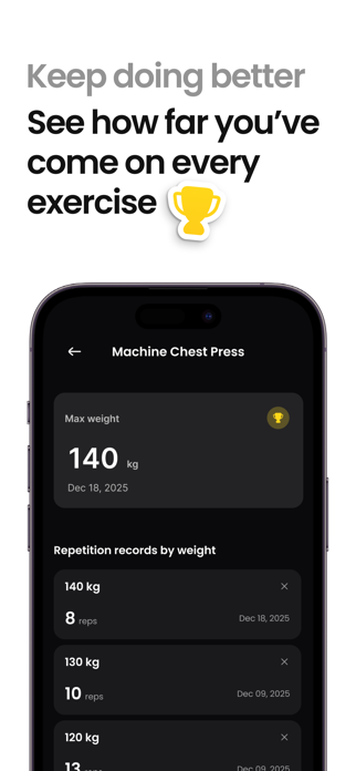 Peak - Workout tracker Screenshot 5 of 5