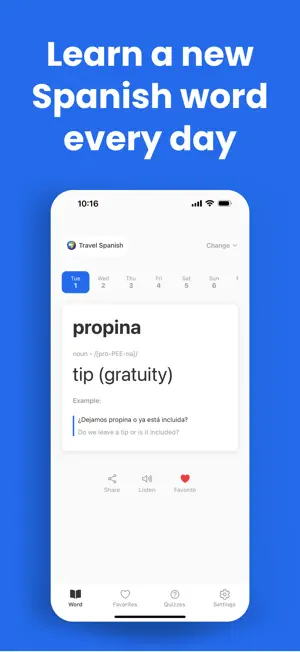 Learn Spanish Word Daily: Lael screenshot 4