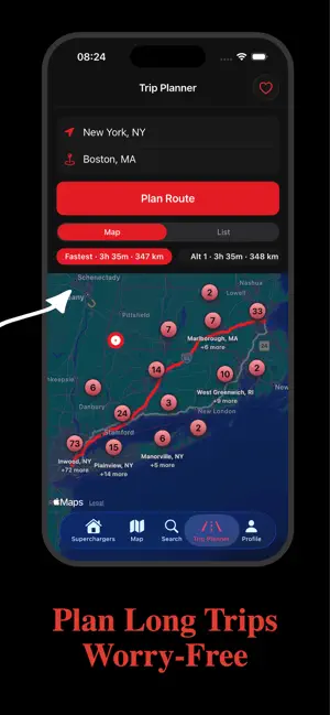 Charging Stations: EV Trip Map screenshot 3