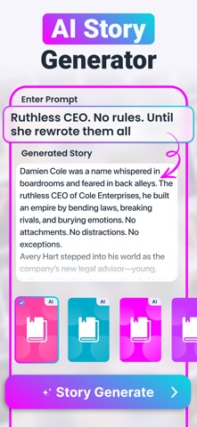AI Story,Novel & Books Creator iPhone screenshot