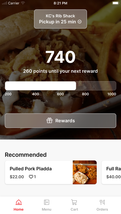 KC's Rib Shack To Go iPhone screenshot 1 - Food & Drink app