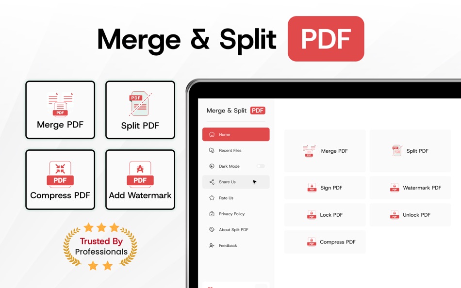 #1. PDF Merger-Split & Merge PDF (macOS) 由: Asad Ahsan