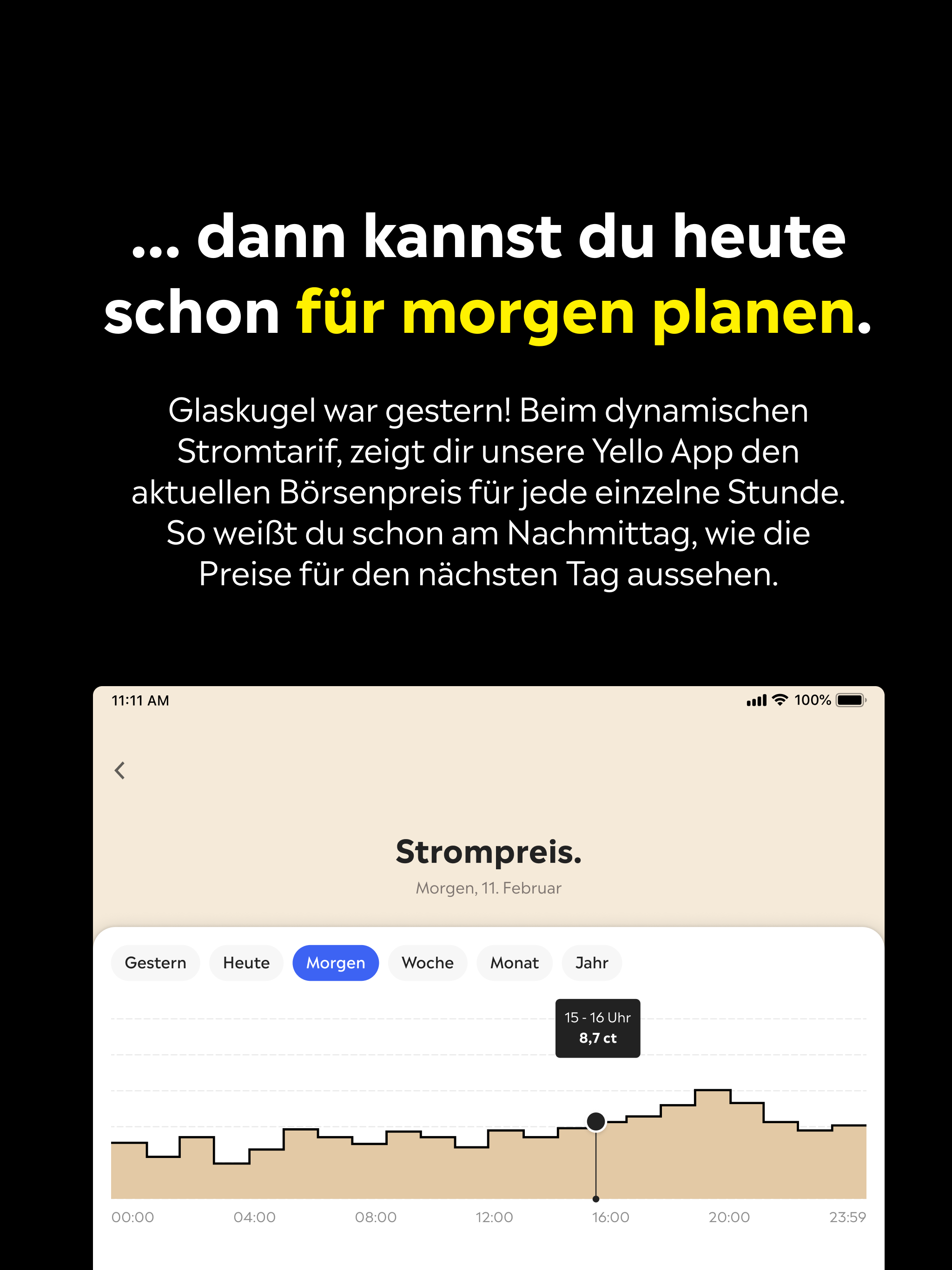 Yello App – Dein Energie-Check