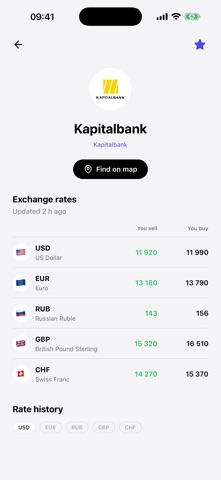 Uzbekistan Currency Rates iPhone screenshot