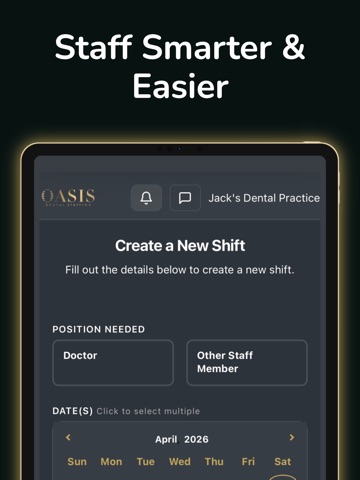 Oasis - Dental Staffing iPad screenshot