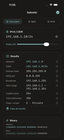 Subnetic iPhone screenshot