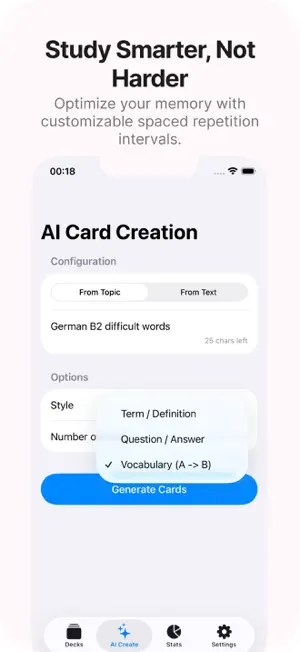 AI FlashCards: Smart Study screenshot 1