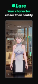 Larc–AI chat with 3D friends screenshot