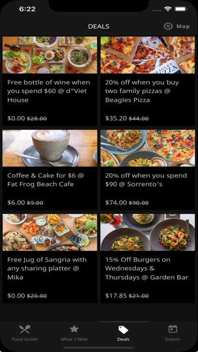 Whitsunday Menu Screenshot