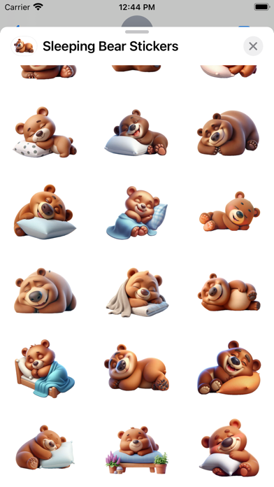 Sleeping Bear Stickers Screenshot