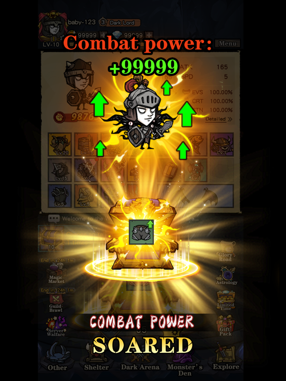 Screenshot #4 pour Endless Castle - open box rpg