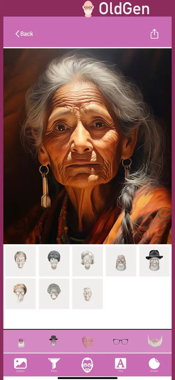 Screenshot #2 pour OldGen AI Cam : FaceAge FX Art