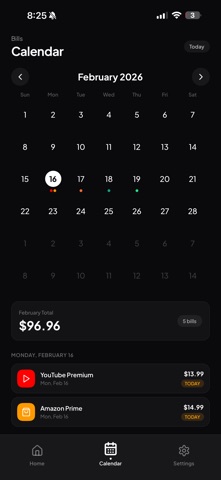 TrakSub - Subscription Tracker Screenshot 2 of 3