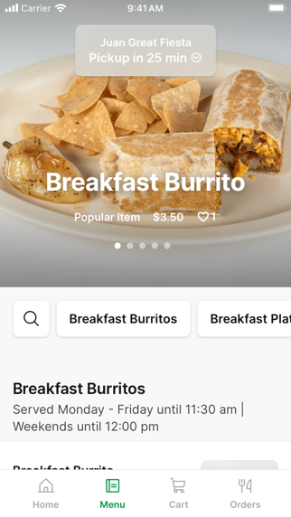Juan Great Fiesta iPhone screenshot 2 - Food & Drink app