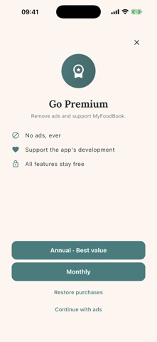 MyFoodBook - Recipe Keeper iPhone screenshot