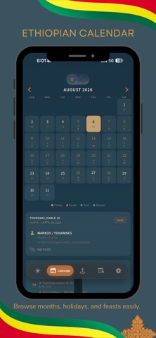 EOTC Calendar screenshot