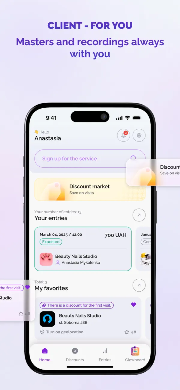 Screenshot #3 pour ANNA: Beauty Booking App