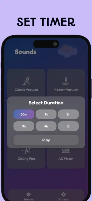 Vacuum Sounds for Baby Sleep screenshot 2