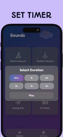 Vacuum Sounds for Baby Sleep screenshot