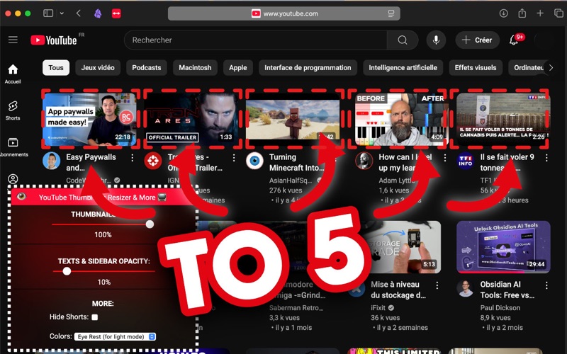 YT Thumbnails Resizer and more screenshot