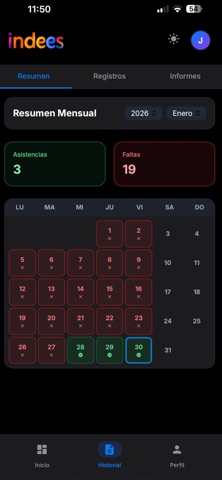 Control horario - miind screenshot