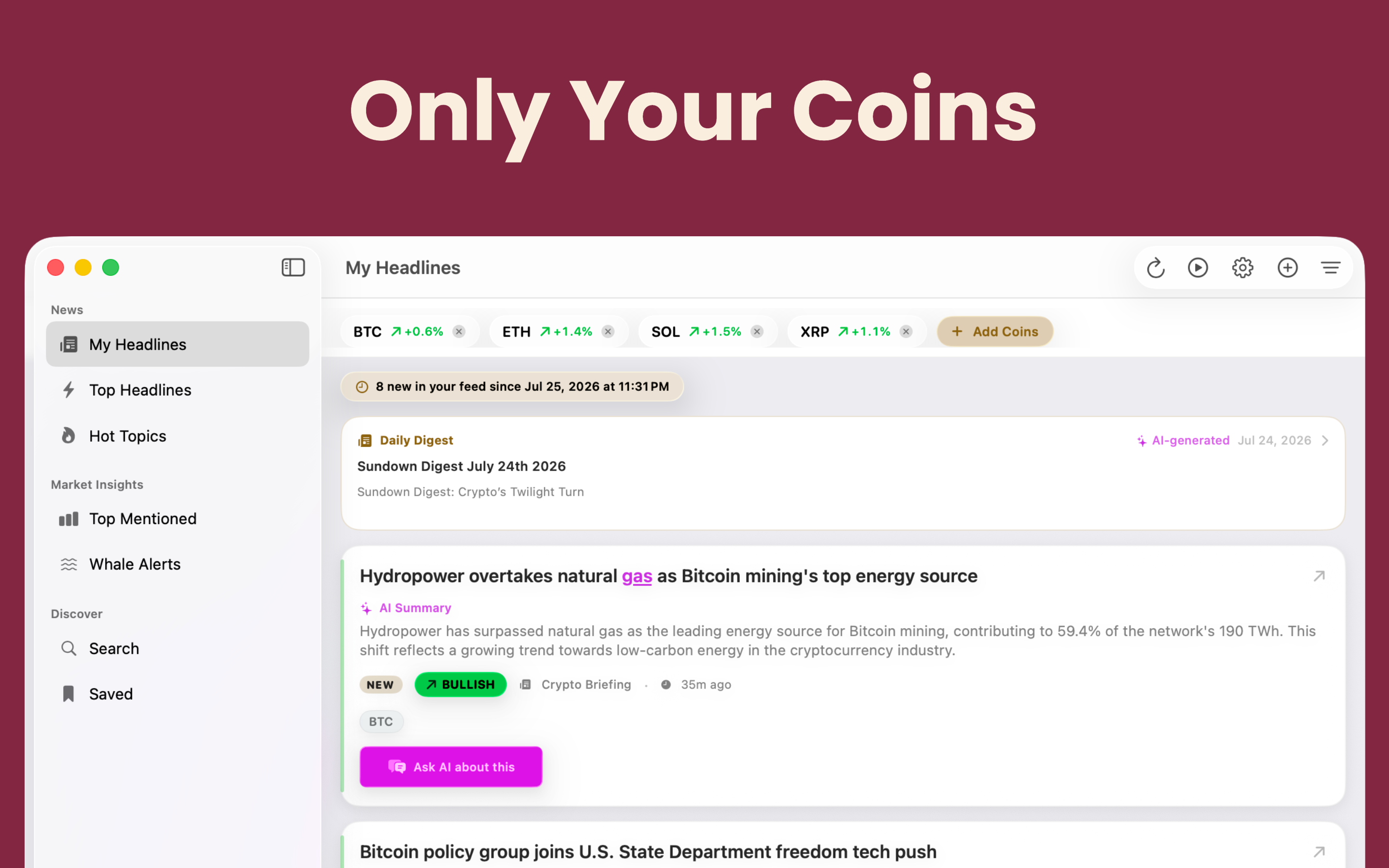 Blipkey: Crypto News & AI screenshot 12