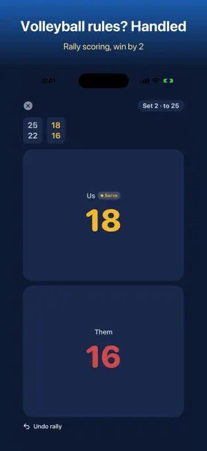 Mintonette: Volleyball Score screenshot 1