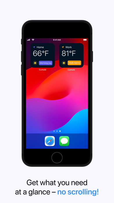 Screenshot #2 pour Cumulo – Quick Routine Weather