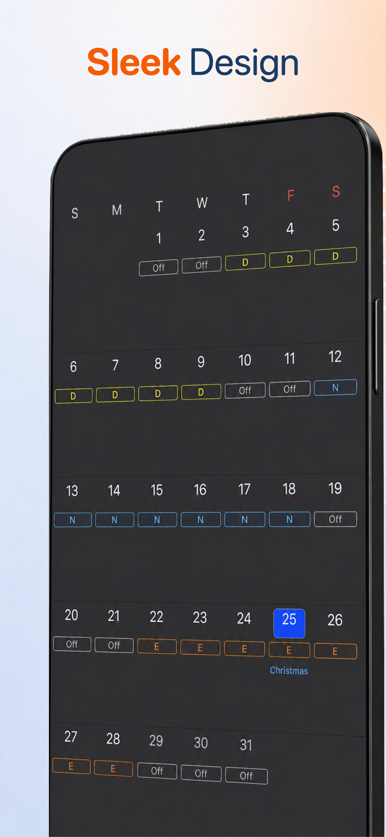 Shift Work Calendar - ZAM screenshot 3