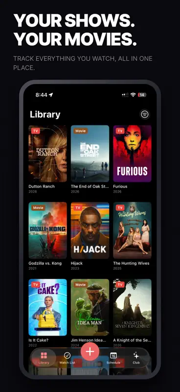 TV Club: Movies & Show Tracker screenshot 1 of 10