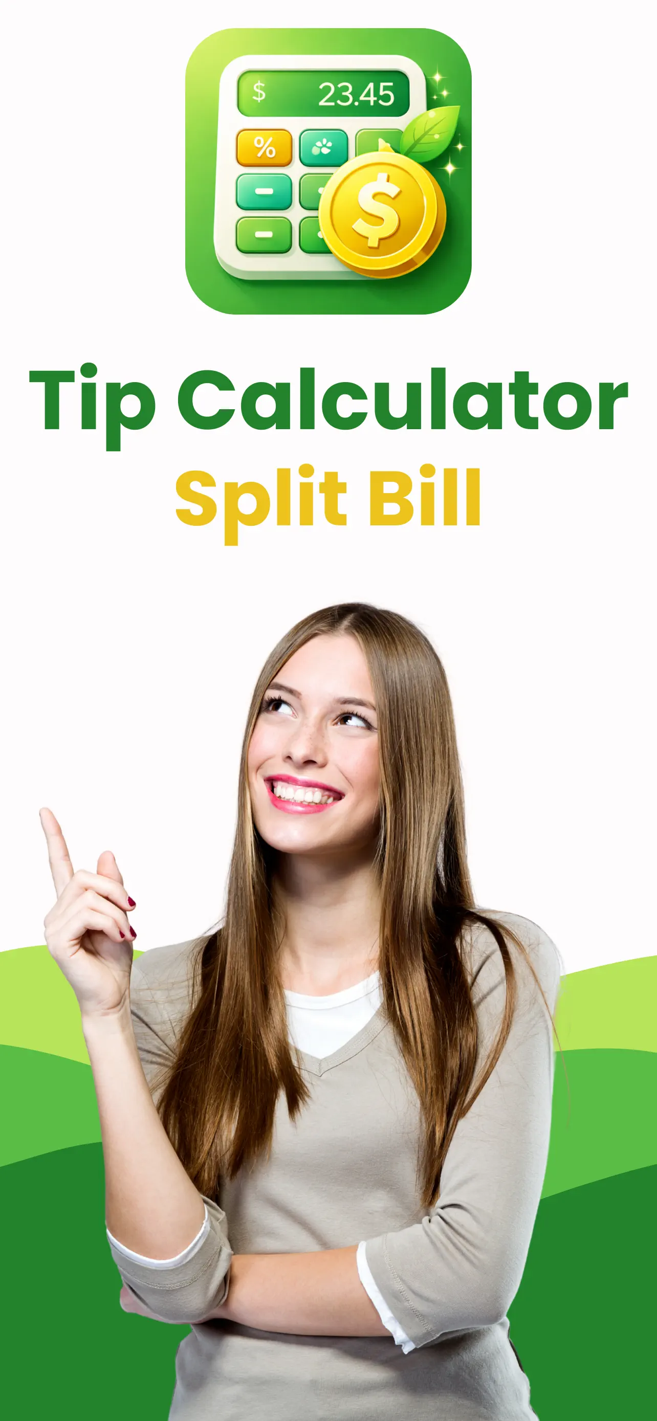 #1. Tip Calculator % Split Bill (iOS) By: Andrii Kulchytskyi
