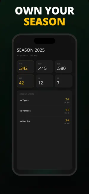 Baseball Stats Tracker screenshot 3