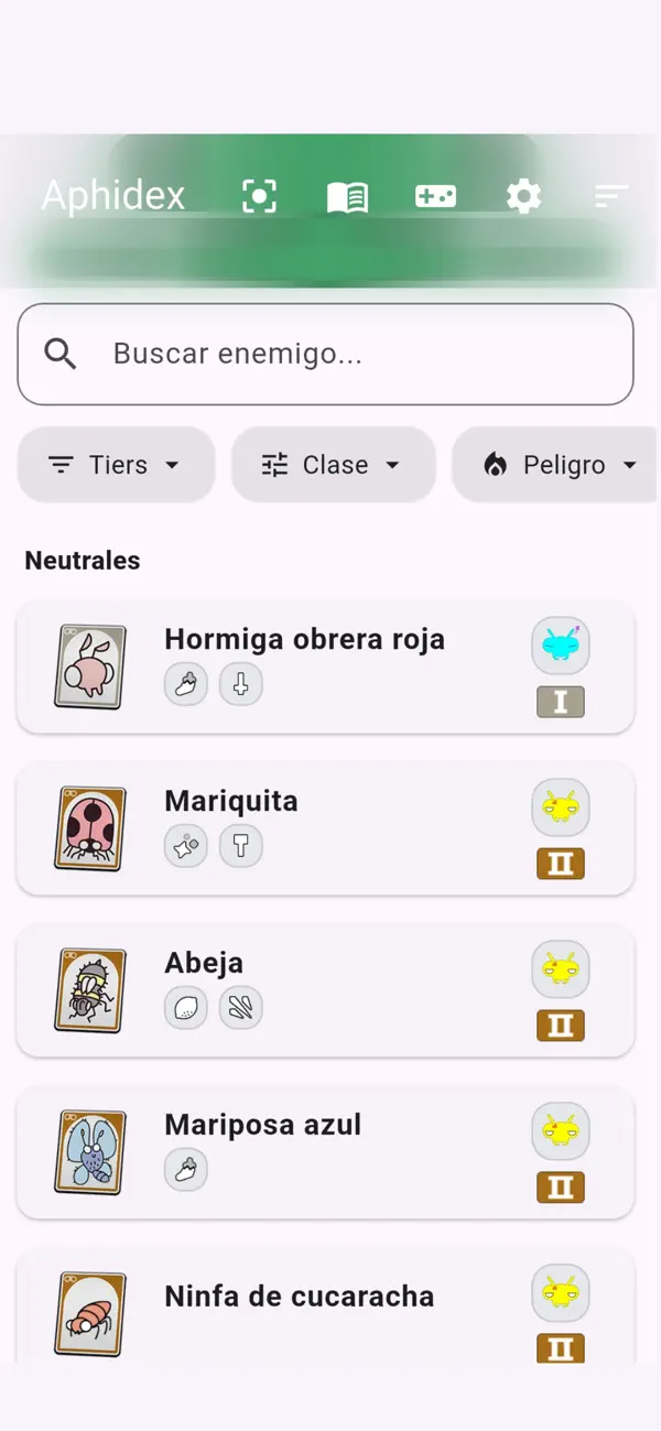 #1. Aphidex (iOS) di: Esther Mariela Patino Barrera
