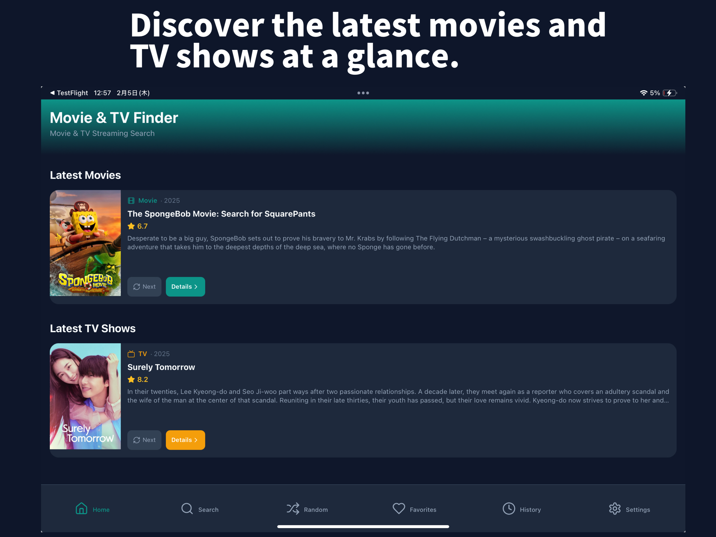 Movie & TV Finder