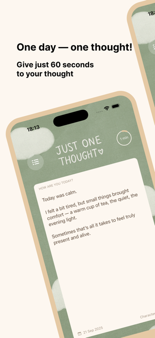Just One Thought Screenshot 1 of 5